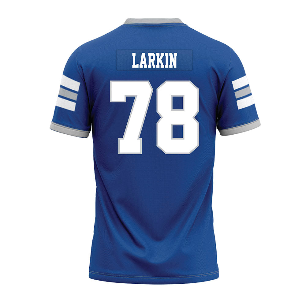 MTSU - NCAA Football : Kyle Larkin - Blue Premium Football Jersey-1