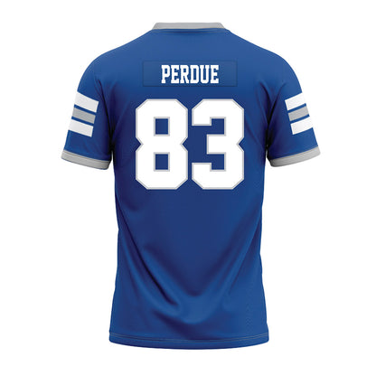 MTSU - NCAA Football : Koraun Perdue - Blue Premium Football Jersey-1