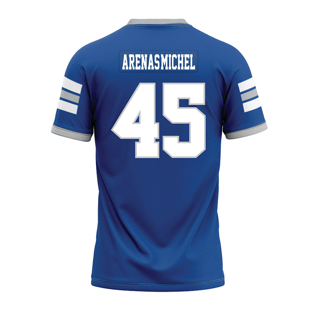 MTSU - NCAA Football : Jayden Arenas-Michel - Blue Premium Football Jersey-1