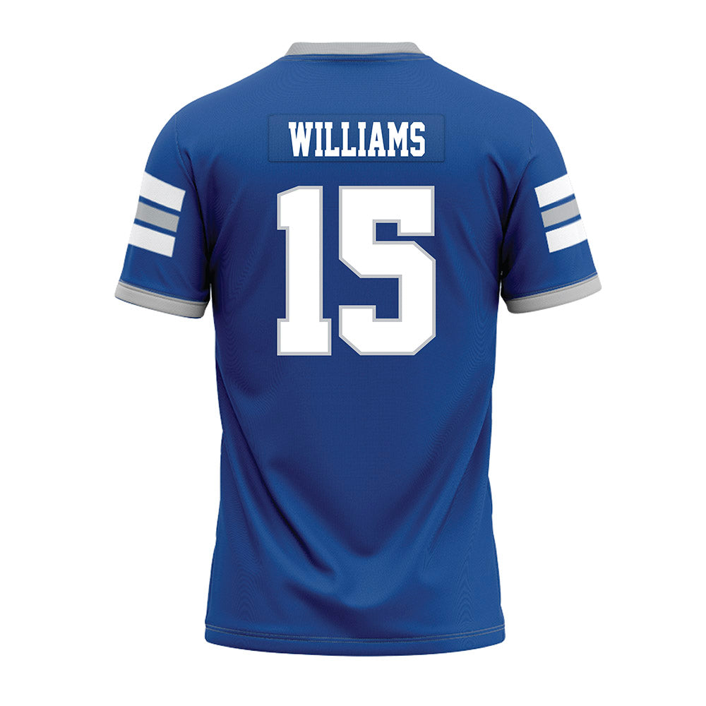 MTSU - NCAA Football : Rocco Williams - Blue Premium Football Jersey-1