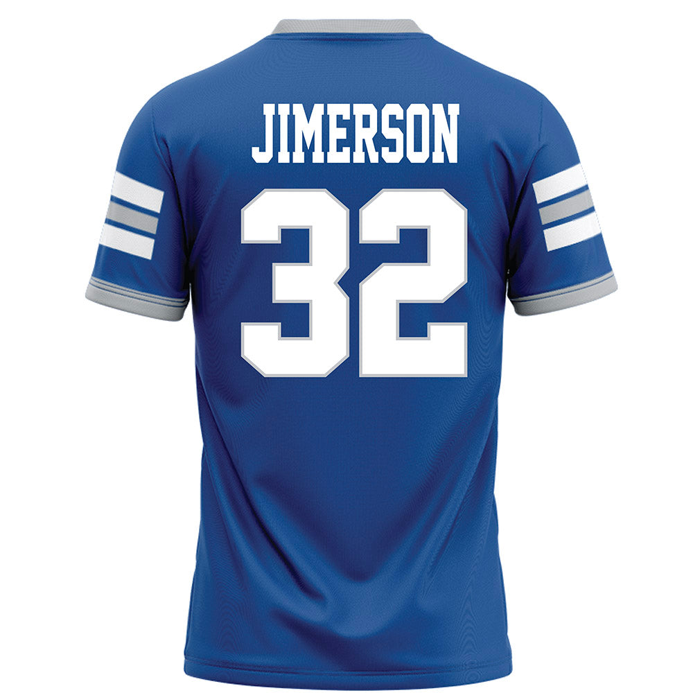 MTSU - NCAA Football : Jonas Jimerson - Blue Football Jersey-1