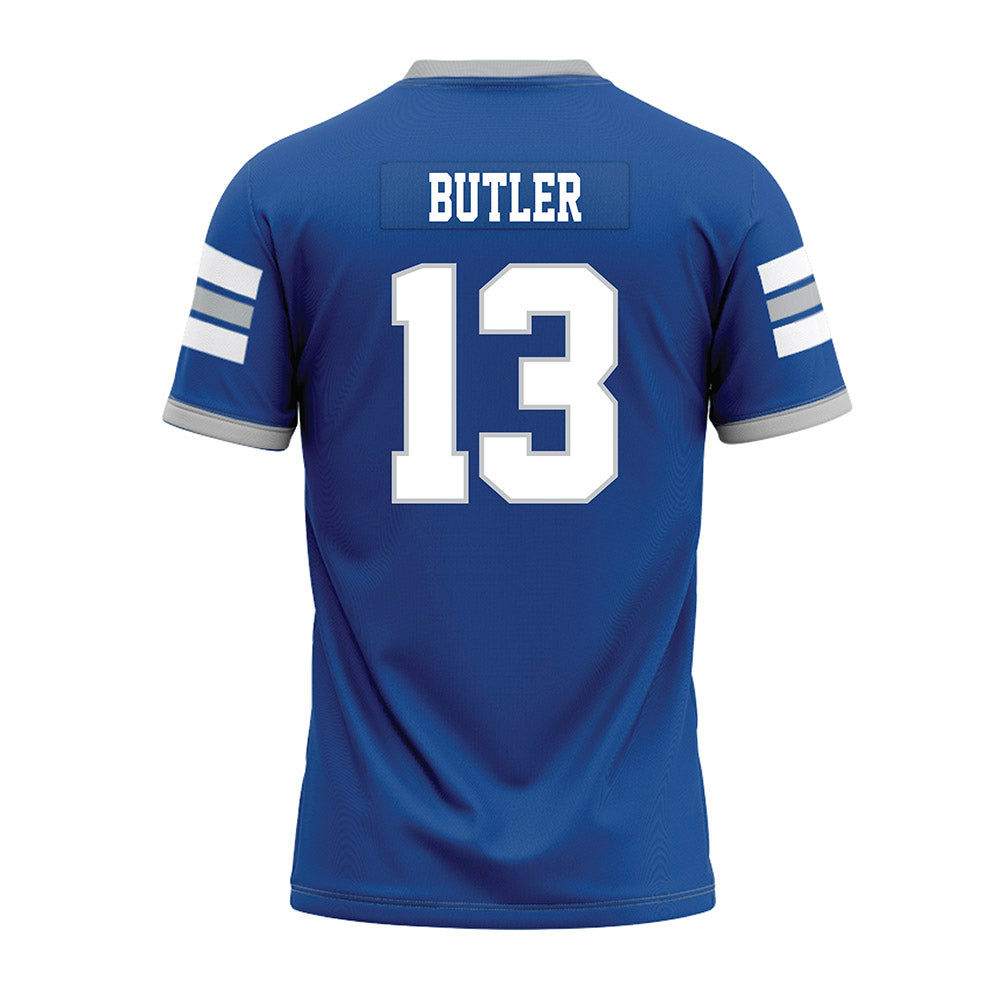 MTSU - NCAA Football : Ziyon Butler - Blue Premium Football Jersey-1