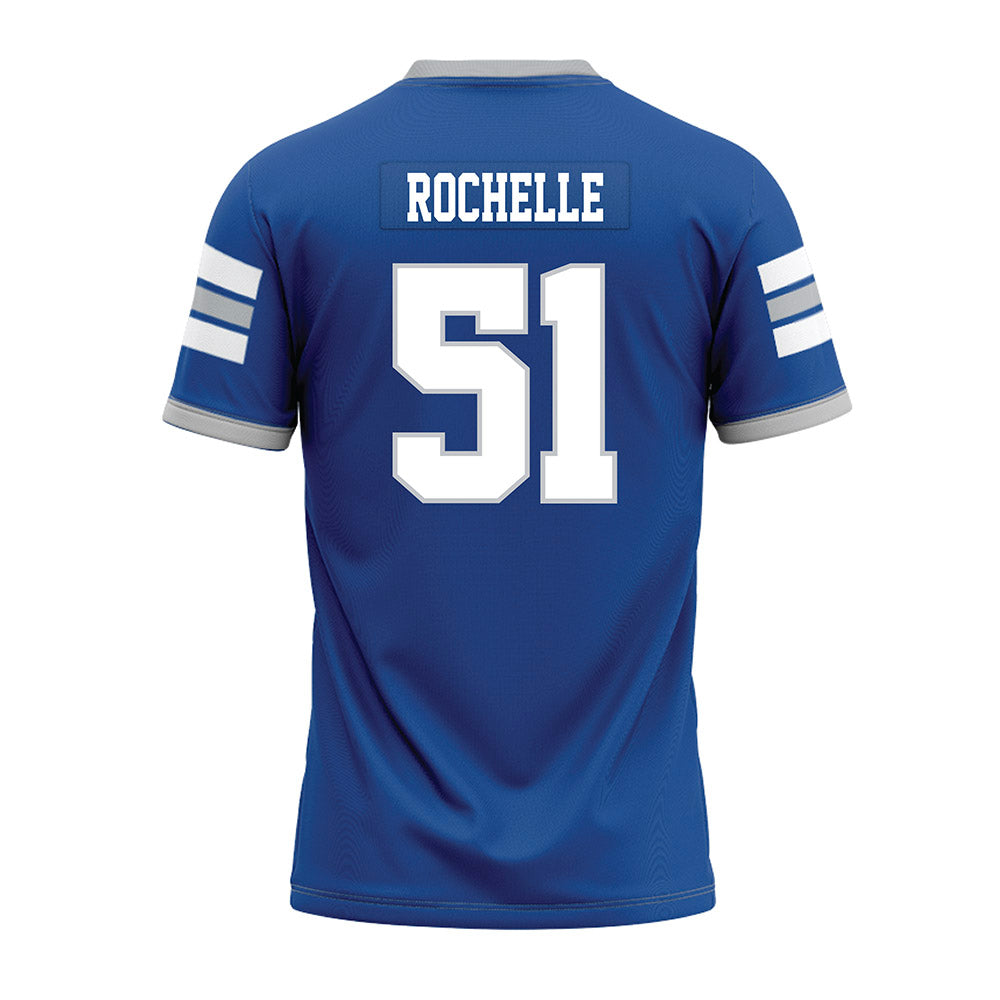 MTSU - NCAA Football : Shane Rochelle - Blue Premium Football Jersey-1