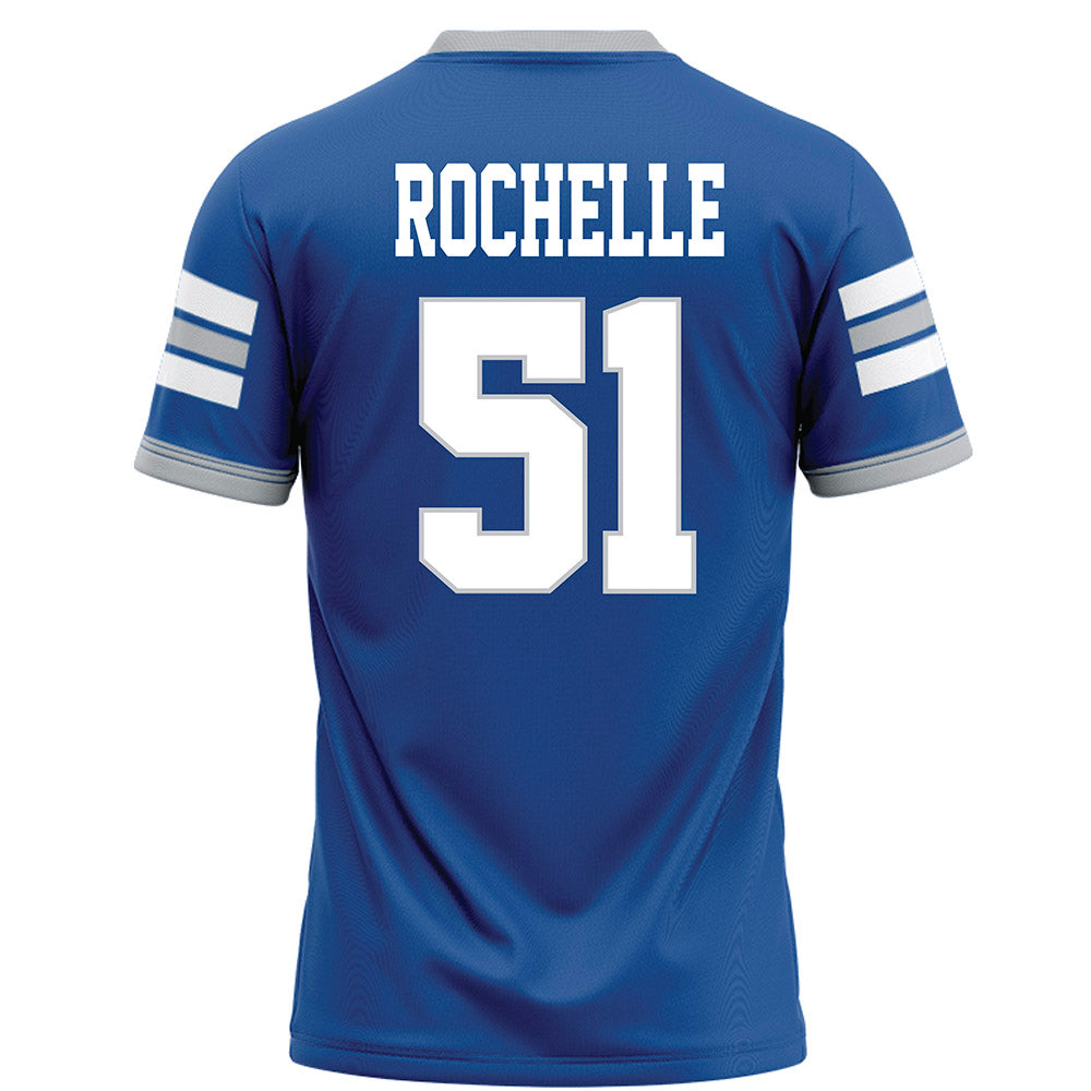 MTSU - NCAA Football : Shane Rochelle - Blue Football Jersey-1