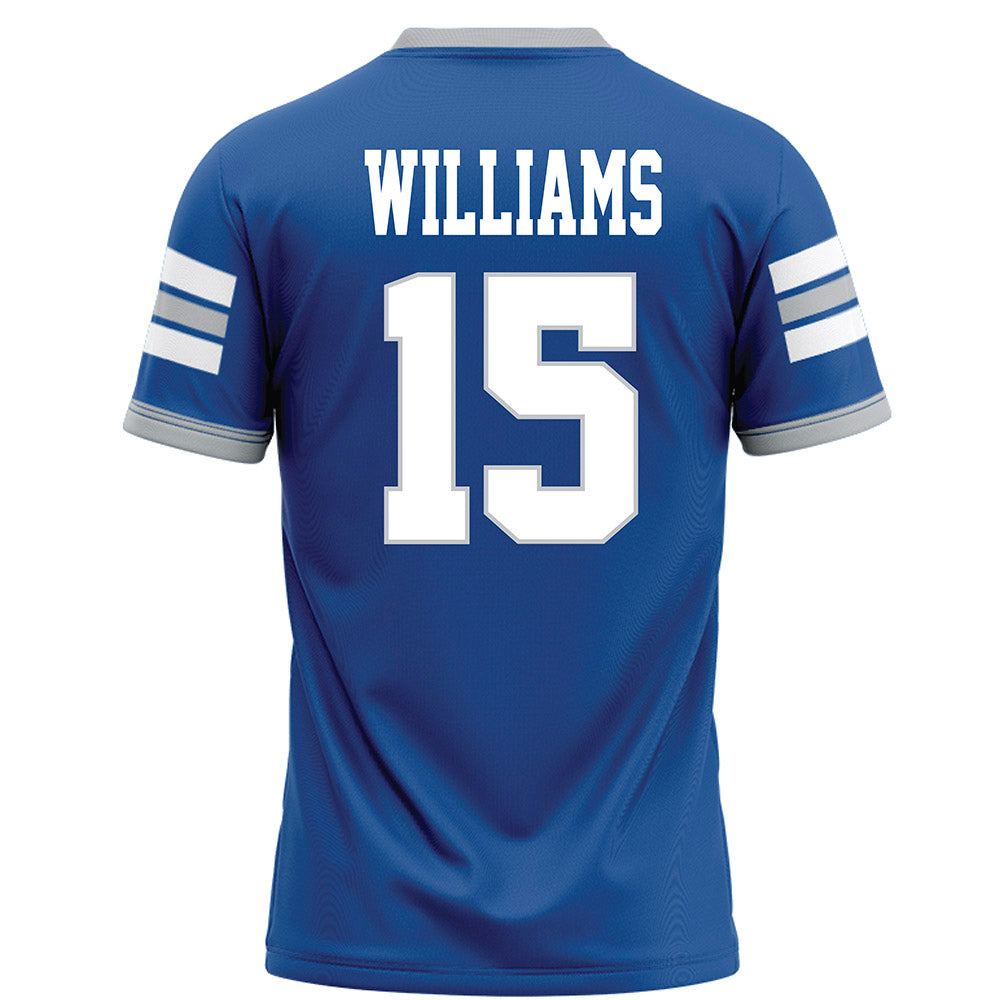 MTSU - NCAA Football : Rocco Williams - Blue Football Jersey-1
