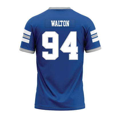 MTSU - NCAA Football : Jack Walton - Blue Premium Football Jersey-1