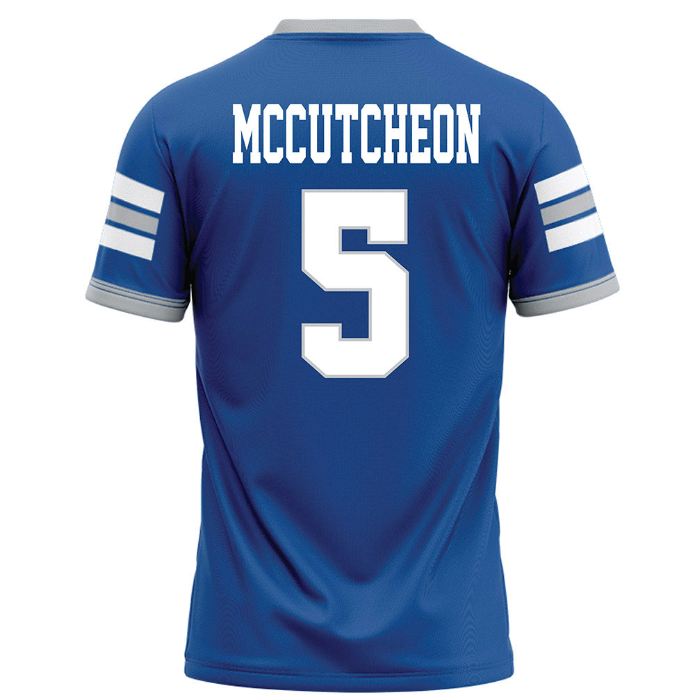 MTSU - NCAA Football : Dyson McCutcheon - Blue Football Jersey-1