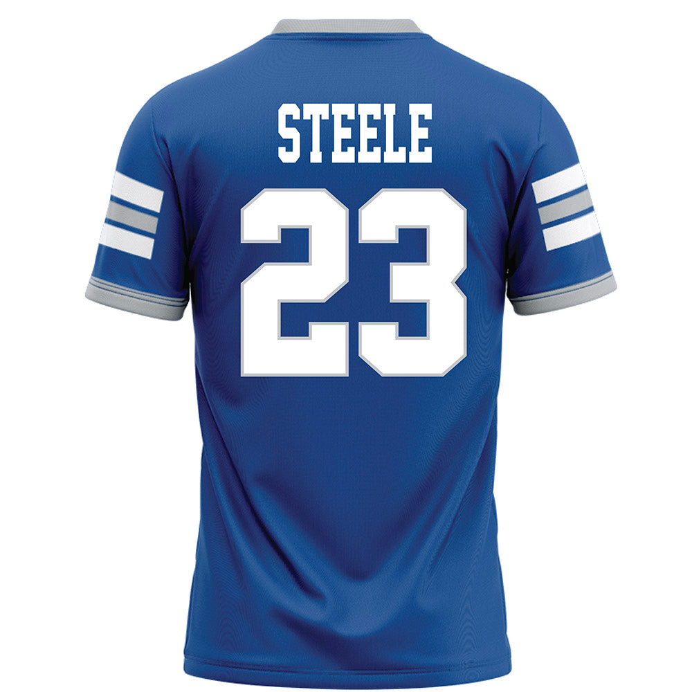 MTSU - NCAA Football : Malachi Steele - Blue Football Jersey-1