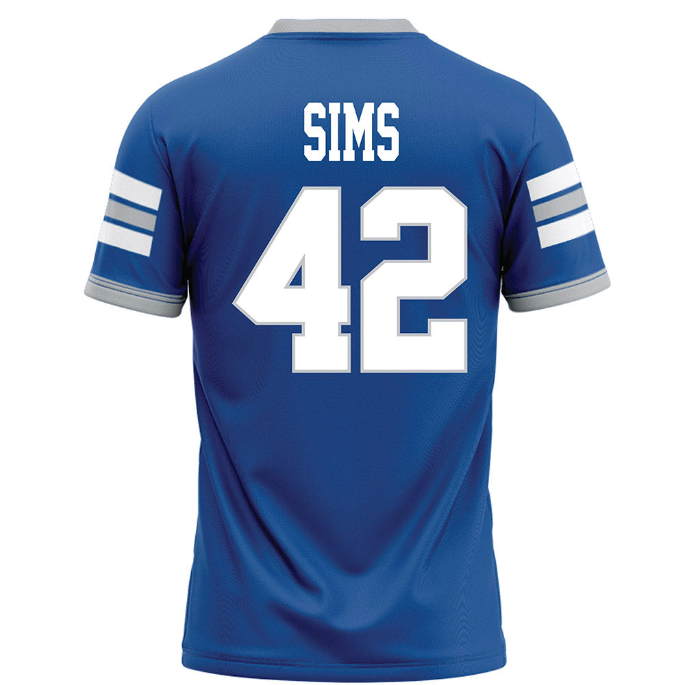 MTSU - NCAA Football : Lagarrius Sims - Blue Football Jersey-1
