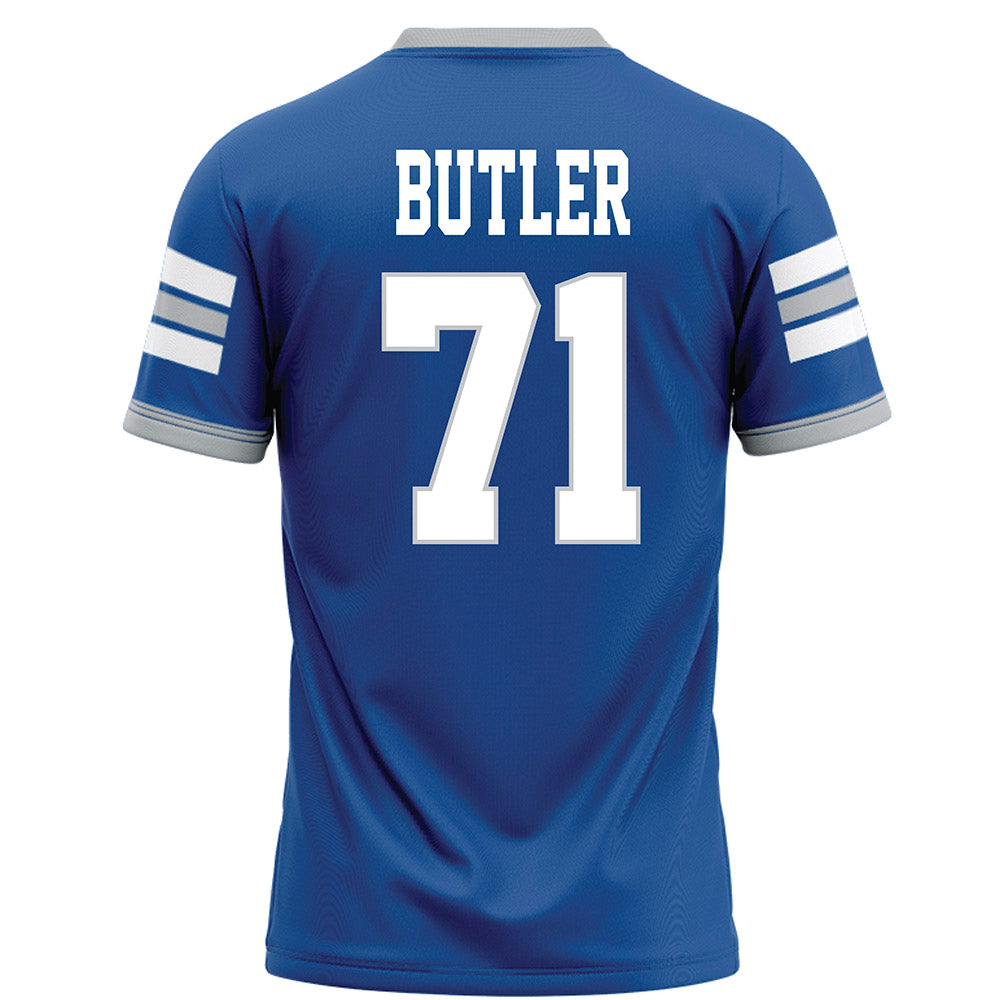 MTSU - NCAA Football : Quentin Butler - Blue Football Jersey-1