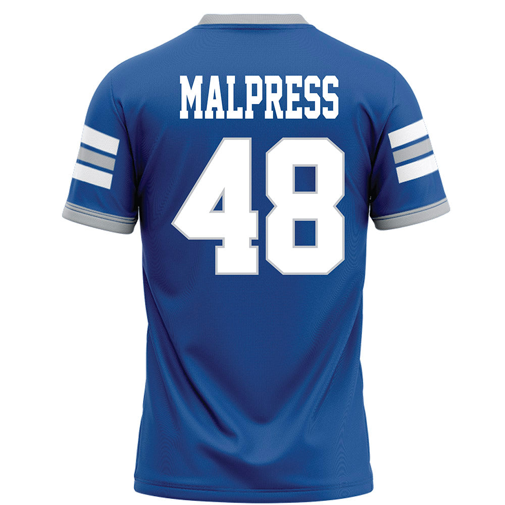 MTSU - NCAA Football : Darnell Malpress - Blue Football Jersey-1