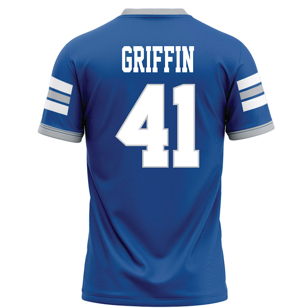 MTSU - NCAA Football : Trashun Griffin - Blue Football Jersey-1
