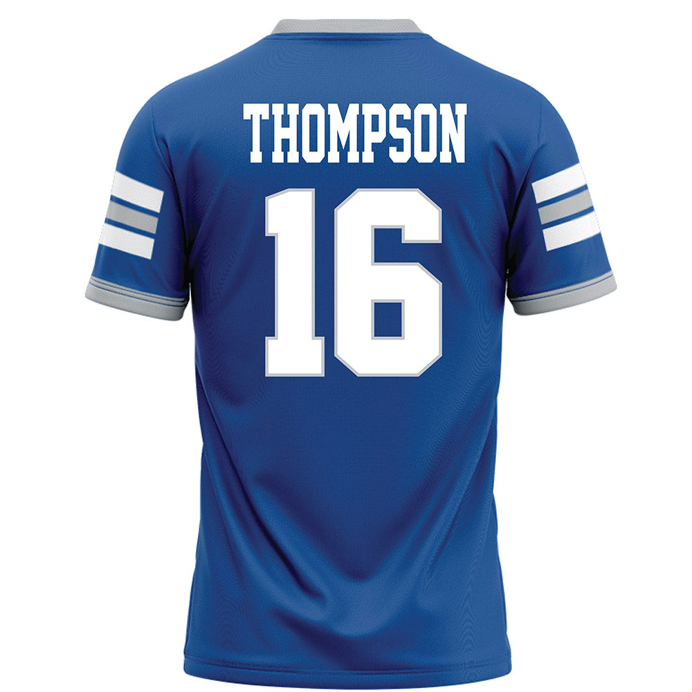 MTSU - NCAA Football : Jaiyden Thompson - Blue Football Jersey-1