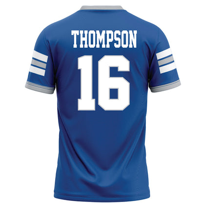 MTSU - NCAA Football : Jaiyden Thompson - Blue Football Jersey-1