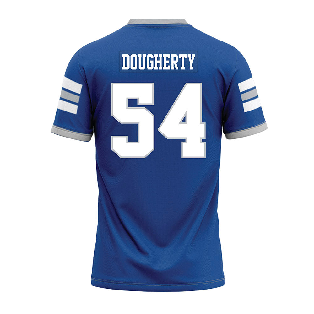 MTSU - NCAA Football : Connor Dougherty - Blue Premium Football Jersey