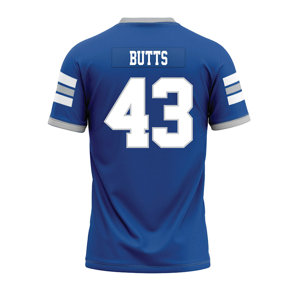 MTSU - NCAA Football : Aidan Butts - Blue Premium Football Jersey-1
