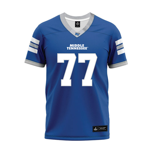 MTSU - NCAA Football : Diego Blattler - Blue Premium Football Jersey-0
