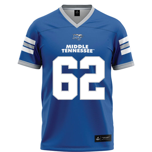 MTSU - NCAA Football : Tim Jacobs - Blue Football Jersey-0