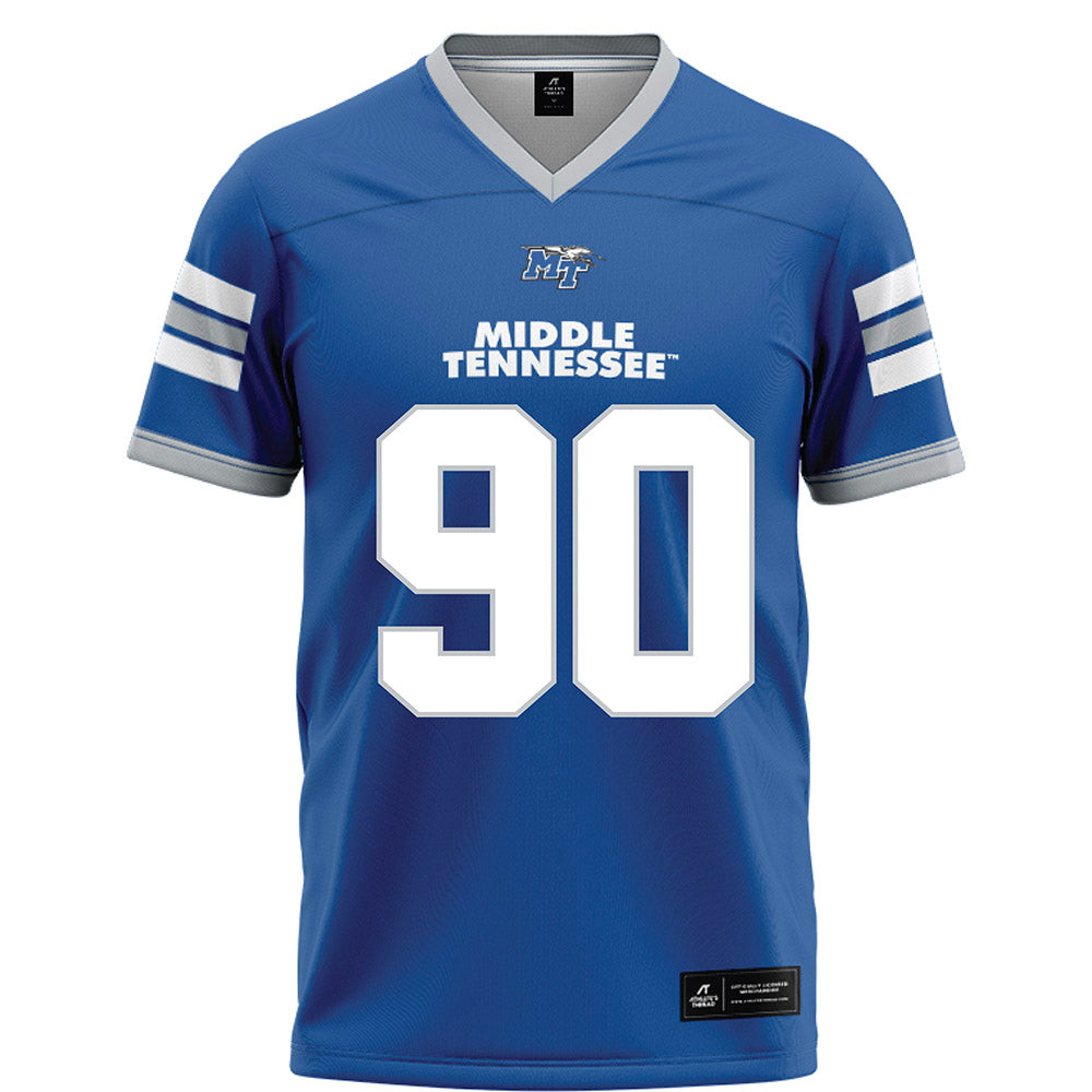 MTSU - NCAA Football : Justin Bodford - Blue Football Jersey-0