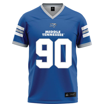 MTSU - NCAA Football : Justin Bodford - Blue Football Jersey-0