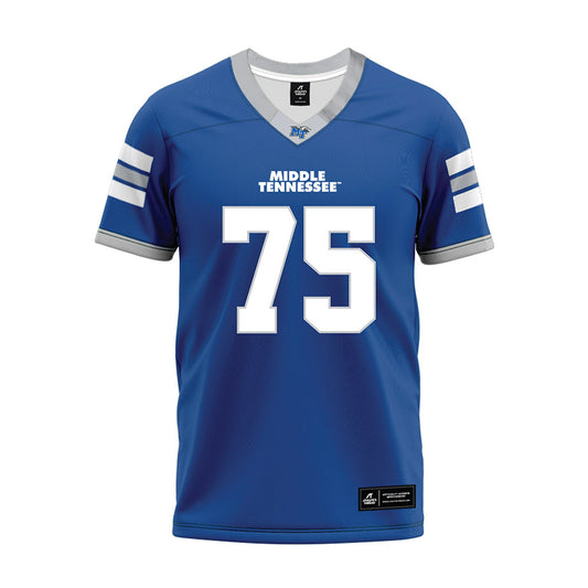 MTSU - NCAA Football : Reese Tripp - Blue Premium Football Jersey-0
