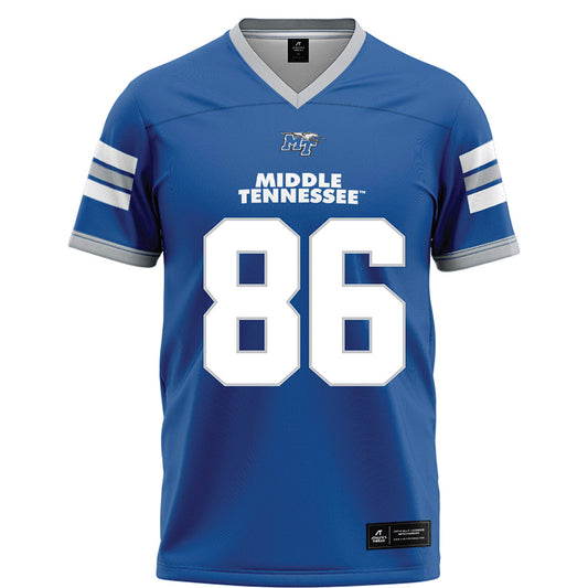 MTSU - NCAA Football : Brody Benke - Blue Football Jersey-0