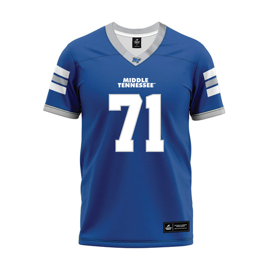 MTSU - NCAA Football : Quentin Butler - Blue Premium Football Jersey-0