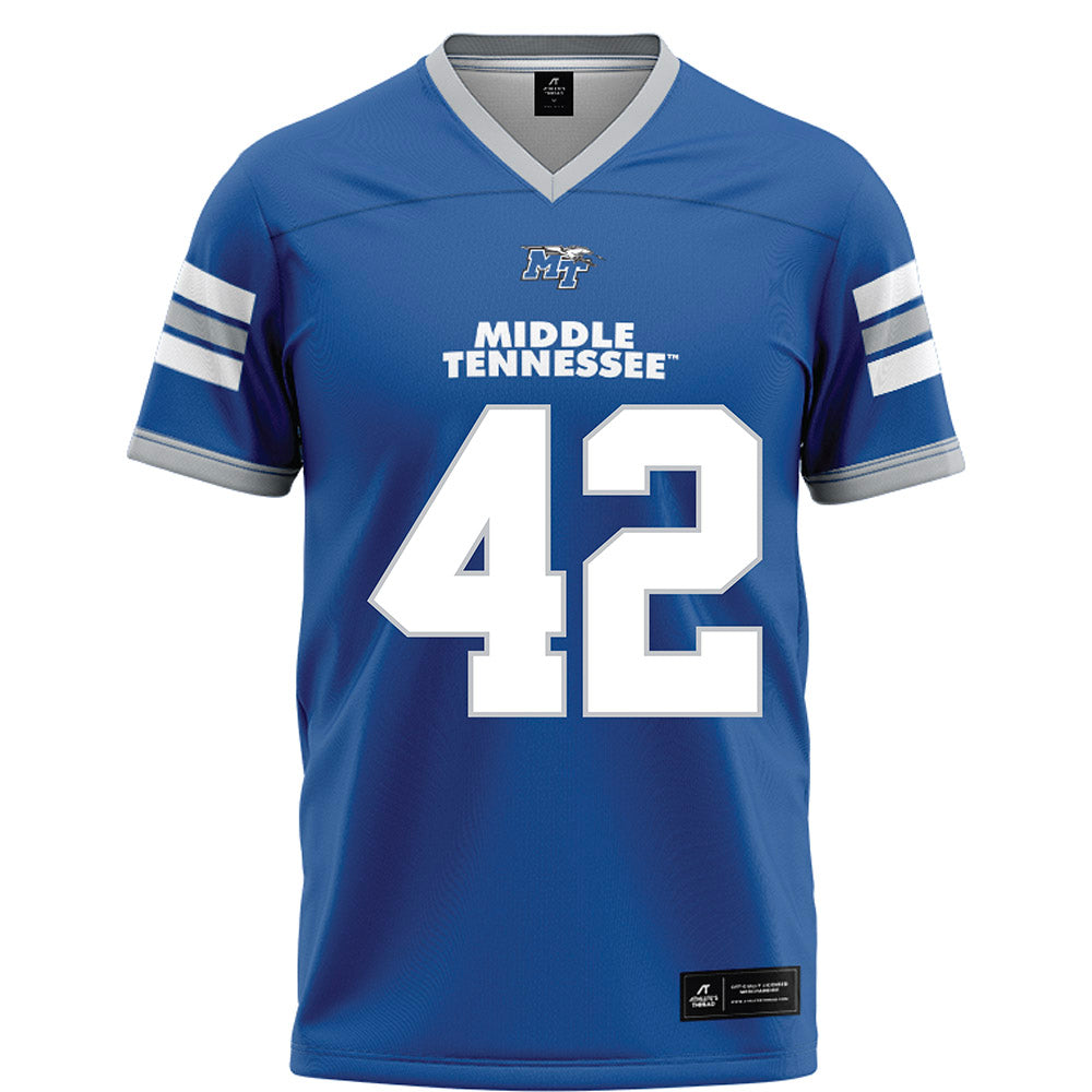 MTSU - NCAA Football : Lagarrius Sims - Blue Football Jersey-0