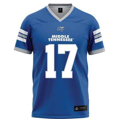 MTSU - NCAA Football : Jayson Lowe - Blue Football Jersey-0