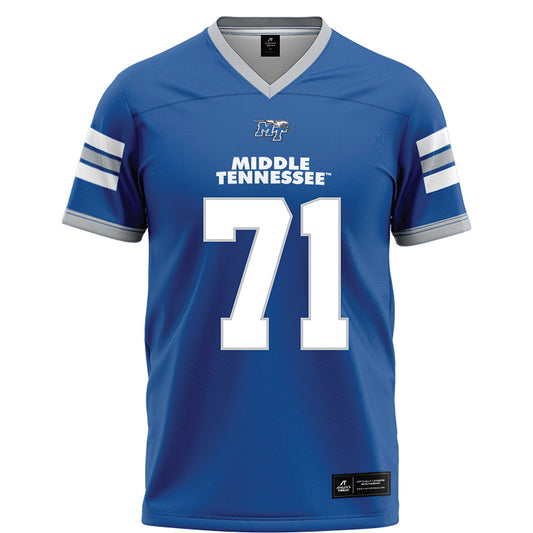 MTSU - NCAA Football : Quentin Butler - Blue Football Jersey-0