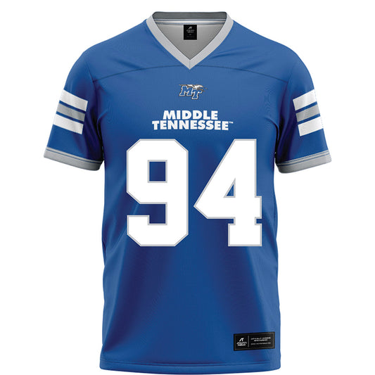 MTSU - NCAA Football : Jack Walton - Blue Football Jersey-0