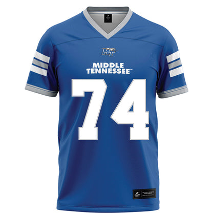 MTSU - NCAA Football : Ashley Walker - Blue Football Jersey-0