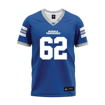 MTSU - NCAA Football : Tim Jacobs - Blue Premium Football Jersey-0