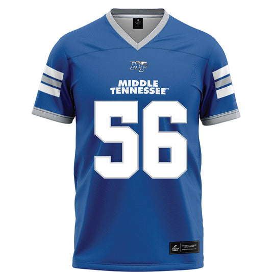 MTSU - NCAA Football : Ean Matusek - Blue Football Jersey-0