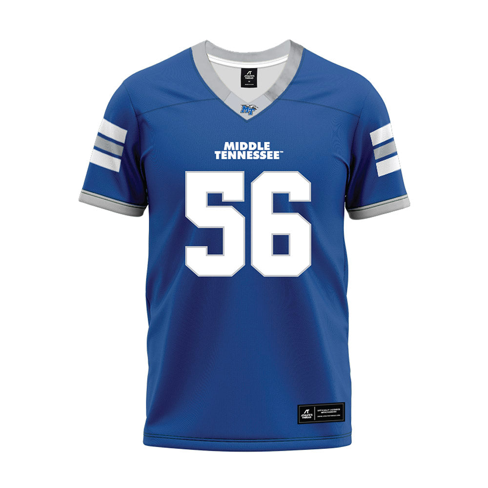 MTSU - NCAA Football : Ean Matusek - Blue Premium Football Jersey-0