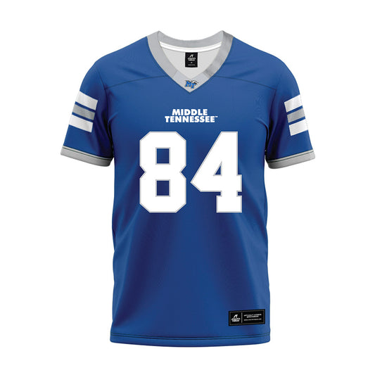 MTSU - NCAA Football : Jadin Hambrick - Blue Premium Football Jersey-0