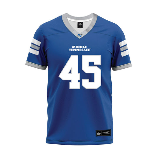 MTSU - NCAA Football : Jayden Arenas-Michel - Blue Premium Football Jersey-0