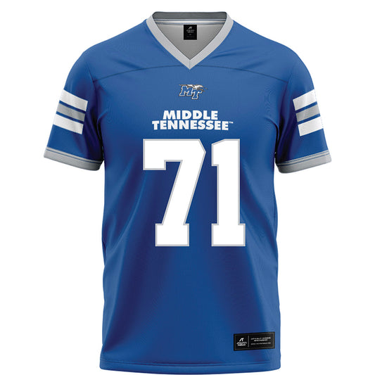 MTSU - NCAA Football : Quentin Butler - Blue Football Jersey-0