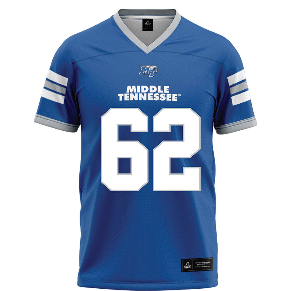 MTSU - NCAA Football : Tim Jacobs - Blue Football Jersey-0