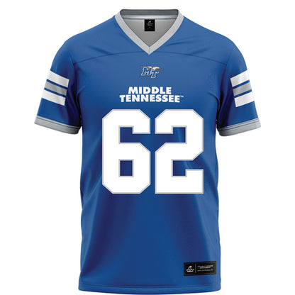 MTSU - NCAA Football : Tim Jacobs - Blue Football Jersey-0