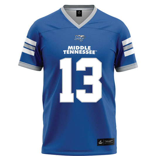 MTSU - NCAA Football : Ziyon Butler - Blue Football Jersey-0