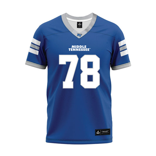 MTSU - NCAA Football : Kyle Larkin - Blue Premium Football Jersey-0