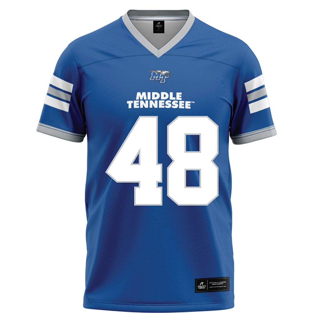 MTSU - NCAA Football : Darnell Malpress - Blue Football Jersey-0