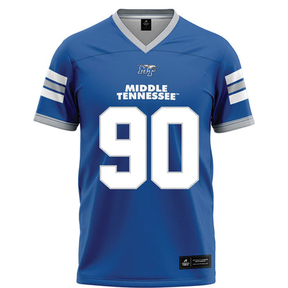 MTSU - NCAA Football : Justin Bodford - Blue Football Jersey-0