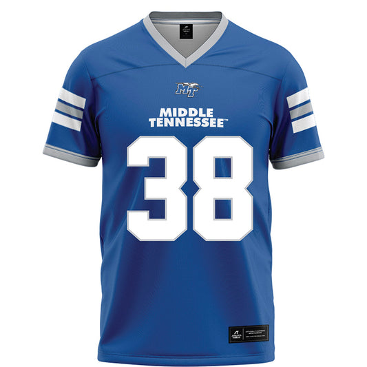 MTSU - NCAA Football : Locke Kennedy - Blue Football Jersey-0