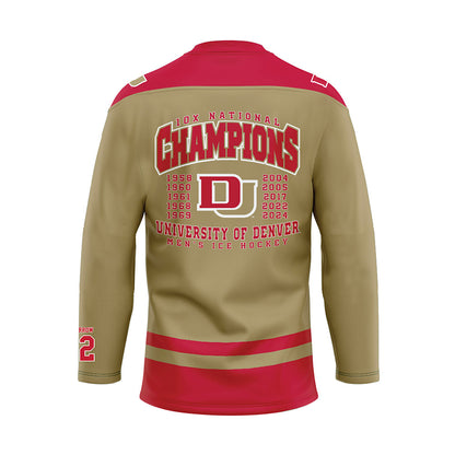 DU - NCAA Men's Ice Hockey : Brendan McMorrow - Fashion Jersey Hockey Jersey-1