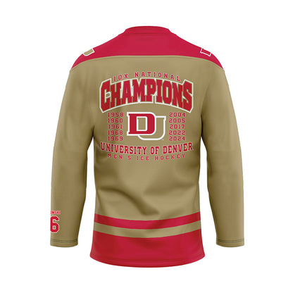 DU - NCAA Men's Ice Hockey : Kyle Chyzowski - Fashion Jersey Hockey Jersey-1