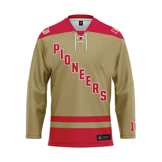 DU - NCAA Men's Ice Hockey : Kyle Chyzowski - Fashion Jersey Hockey Jersey-0