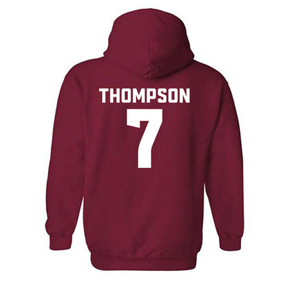DU - NCAA Men's Ice Hockey : Aidan Thompson - Classic Fashion Shersey Hooded Sweatshirt-1