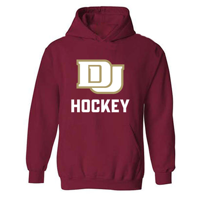 DU - NCAA Men's Ice Hockey : Jack Devine - Classic Fashion Shersey Hooded Sweatshirt-0